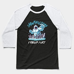 Snowmageddon Frozen Fury Baseball T-Shirt